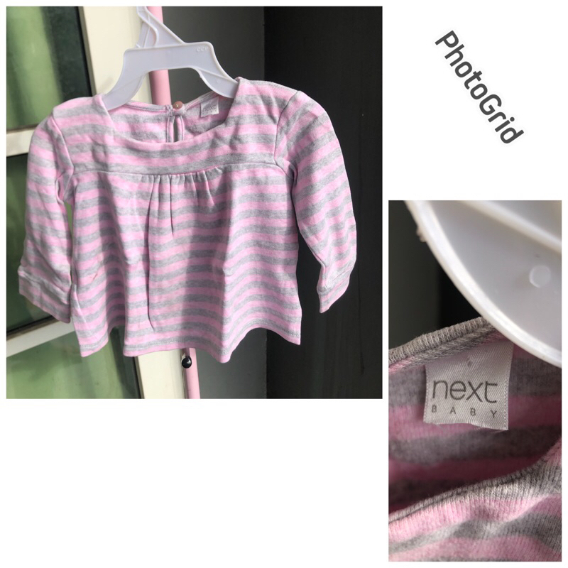 dress / tunik next baby pink stripe