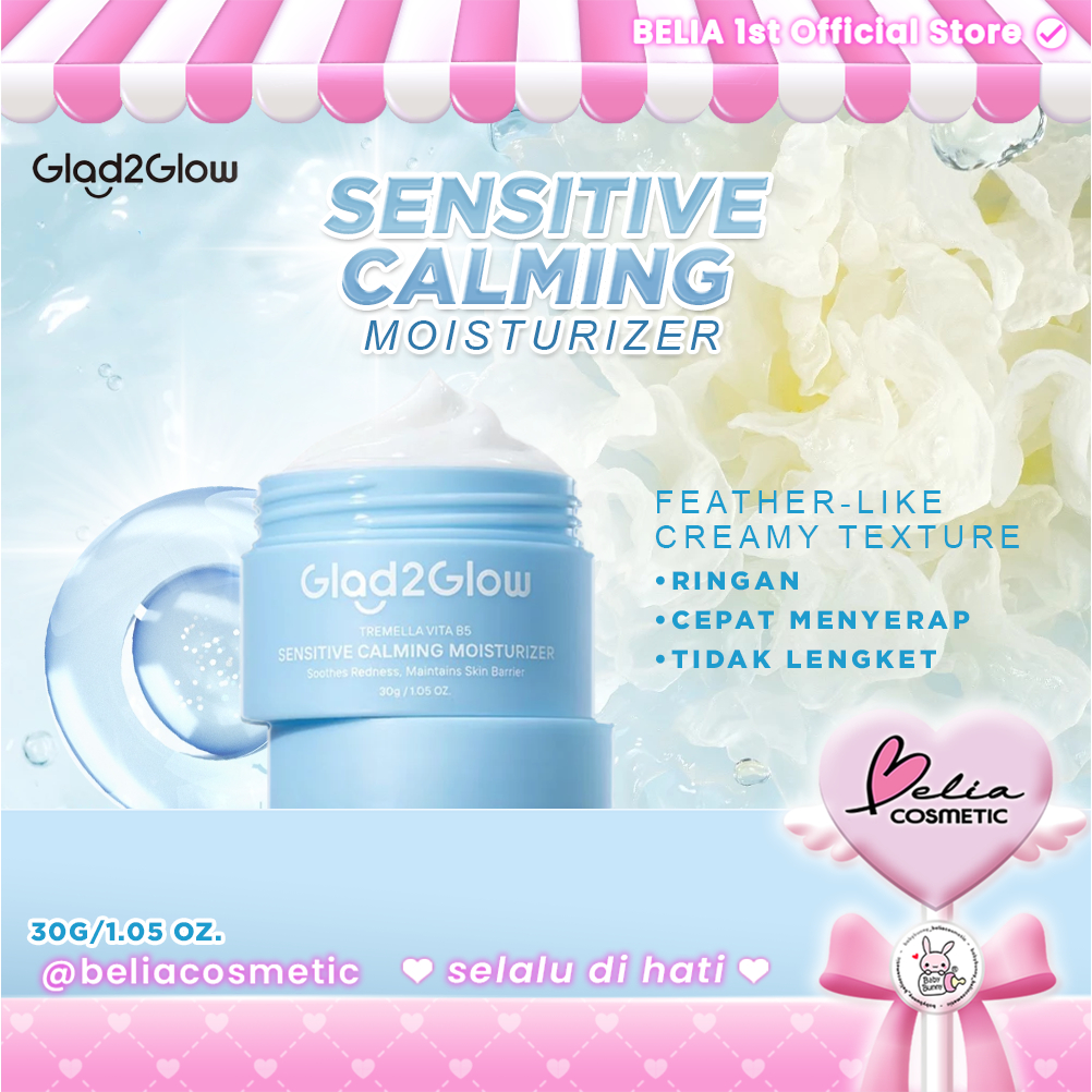 ❤ BELIA ❤ GLAD2GLOW Tremella Vita B5 Sensitive Calming Moisturizer