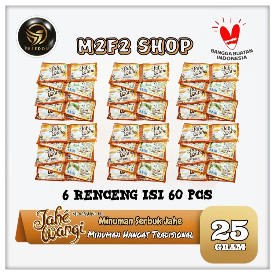 

Sido Muncul Serbuk Jahe Wangi | Ginger Tea Instant Sachet - 25 gr (Kemasan 6 Renceng)