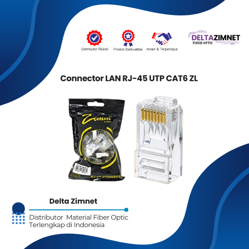 Connector RJ45 UTP Cat 6 ZimmLink ZL