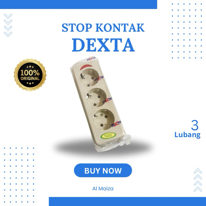Stop Kontak DEXTA 3 Lubang