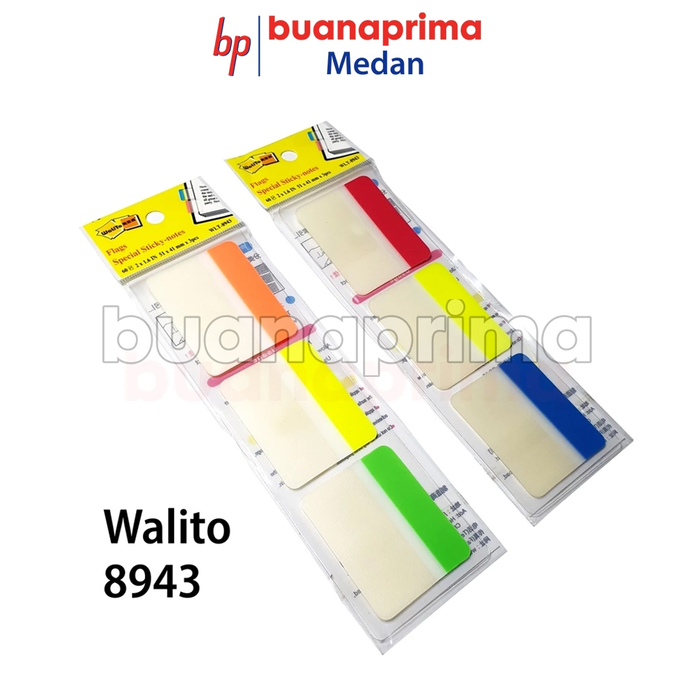 

Sticky Notes PLASTIK WALITO 8943 Bendera Post Stick Note It Tempelan Stiker