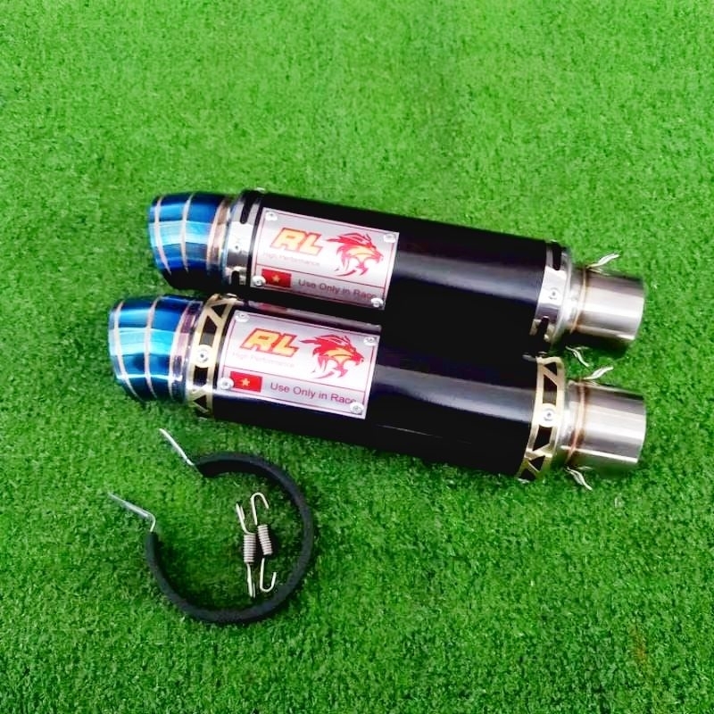 Muffler red Leo inlet 50mm