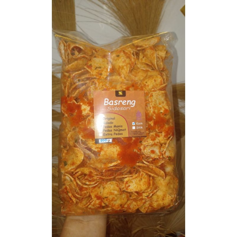 

Basreng Koin Pedas Manis Daun Jeruk