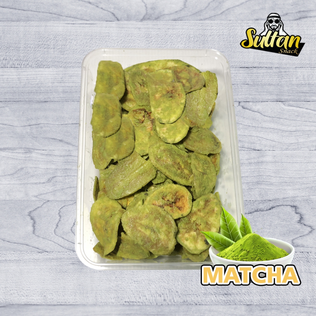 

Keripik Pisang Coklat Rasa Matcha Premium Sultan Snack