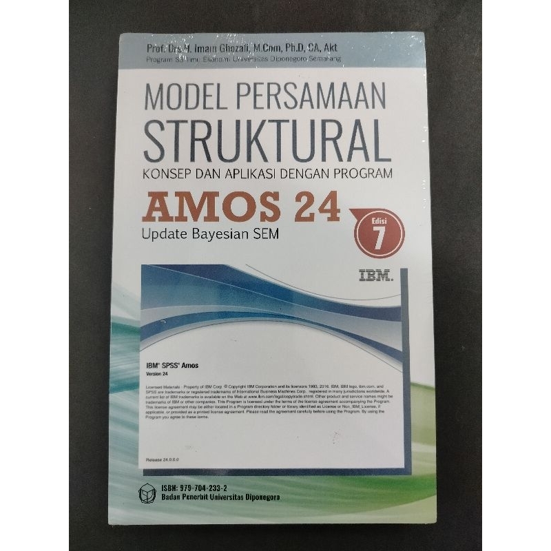 MODEL PERSAMAAN STRUKTURAL DENGAN AMOS 24 EDISI 7