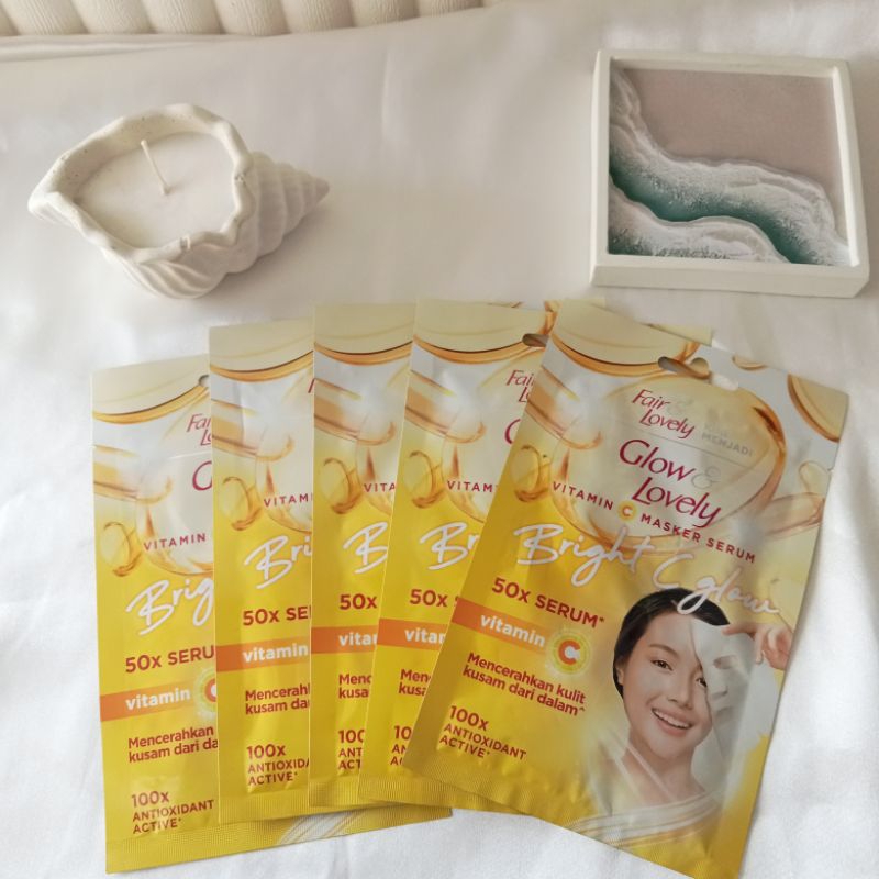 Fair & Lovely Vitamin C Masker Serum 20 gr ,Masker wajah fair and lovely