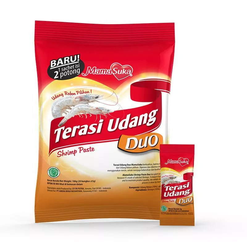 

MamaSuka Terasi Udang Duo 6gr isi 20