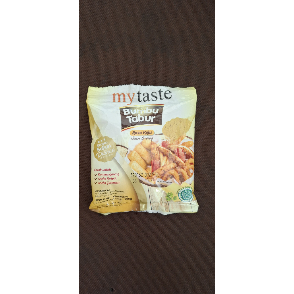 

MyTaste Bumbu Tabur Keju 100gr / my taste / bumbu kentang / bubuk bumbu kentang / bubuk keju / bumbu tabur balado