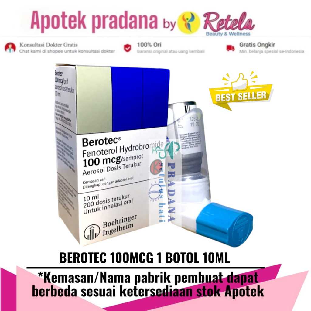 BEROTEC INHALER 100 MCG