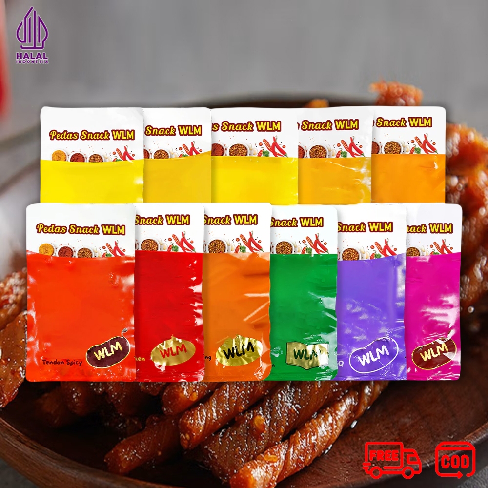 

[HALAL] PROMO 50% BPOM Cemilan Pedas 100gr | Produk kedelai vegetarian