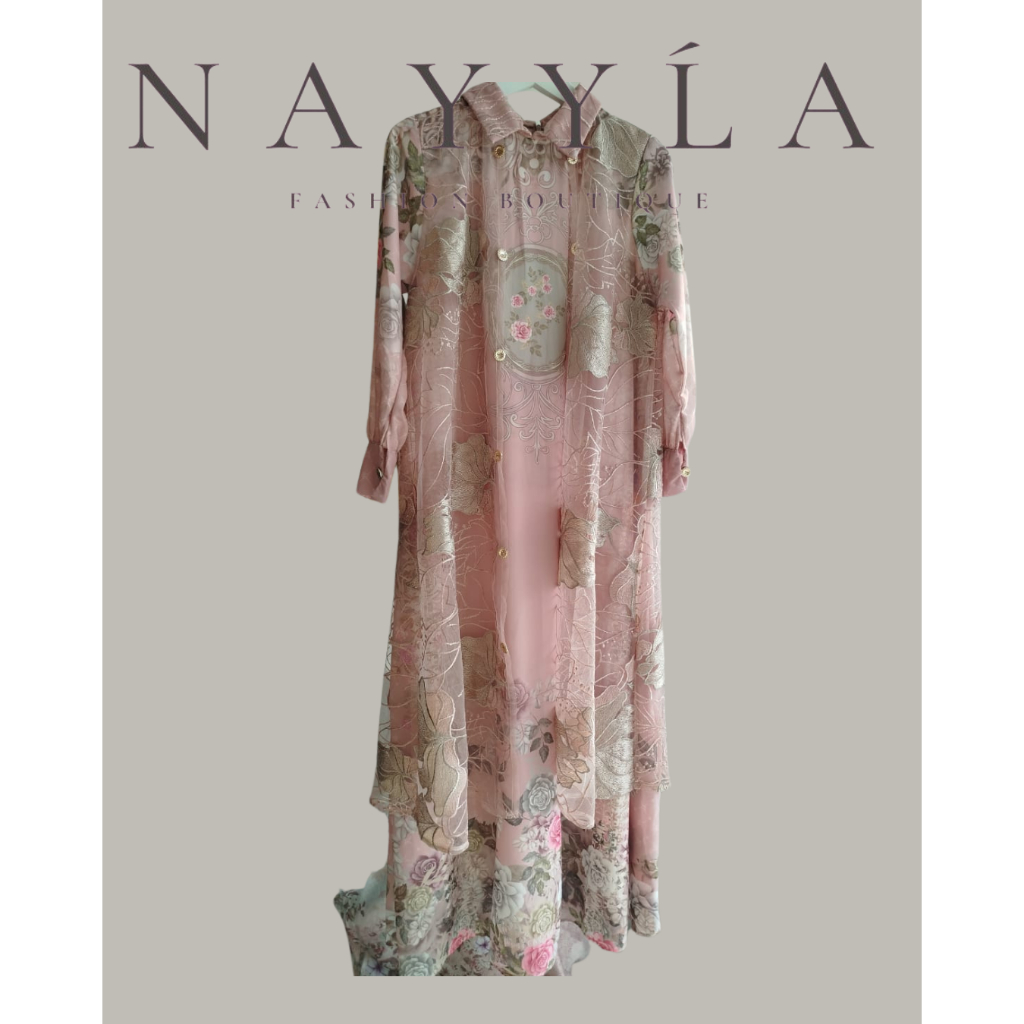 Gamis Brukat Tile BY Pesona OMG, Gamis Brukat Terbaru, Original By Pesona OMG