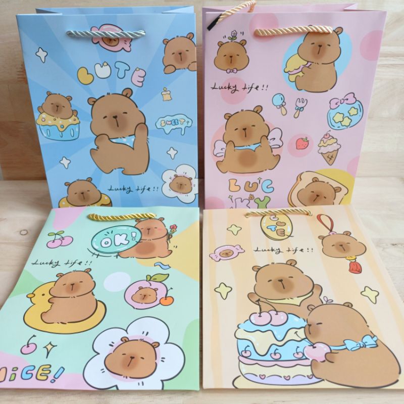 

Paperbag tas kado CAPYBARA 9284A