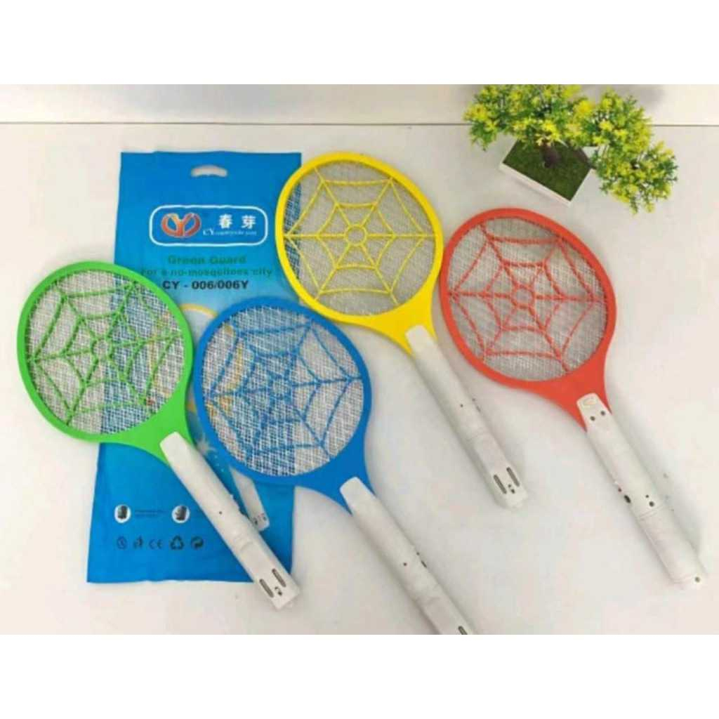 PRAKTIS Raket Nyamuk Pembunuh Nyamuk Dengan Lampu Bisa Dicas / Pembasmi Nyamuk Raket Sanly Made in