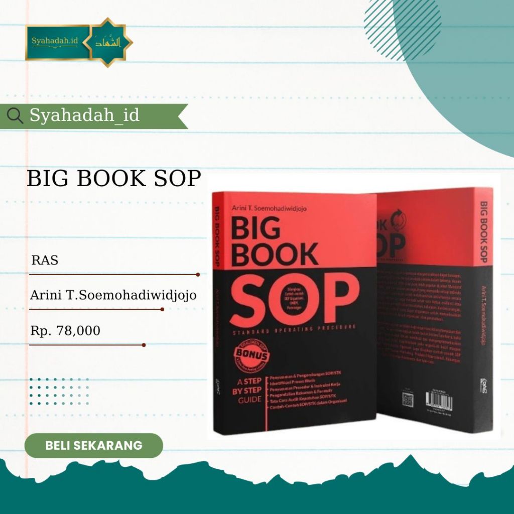 BUKU BIG BOOK SOP BUKU BIG BOOK SOP