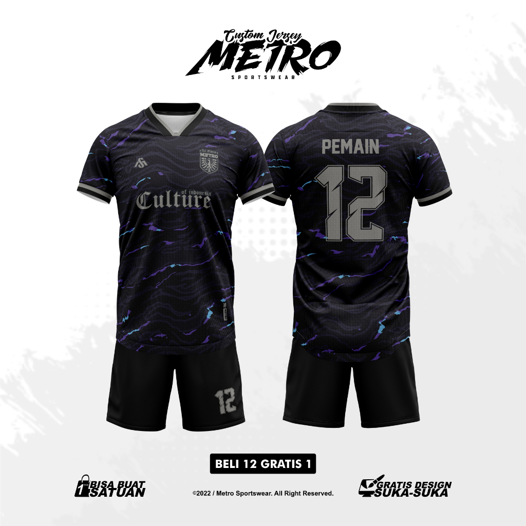 Jersey Futsal Custom Free Design Full Printing