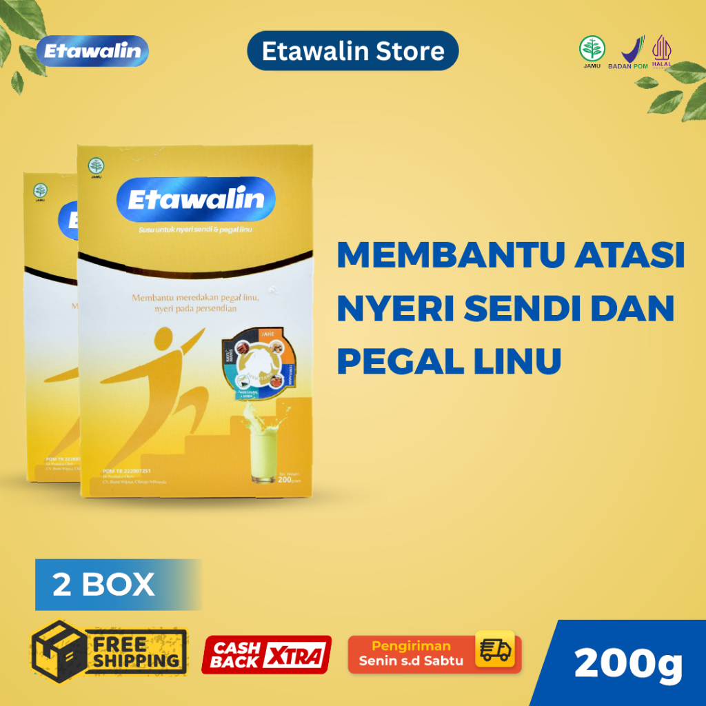 

Etawalin Susu Etawa Herbal Original Nyeri Sendi 2 Box