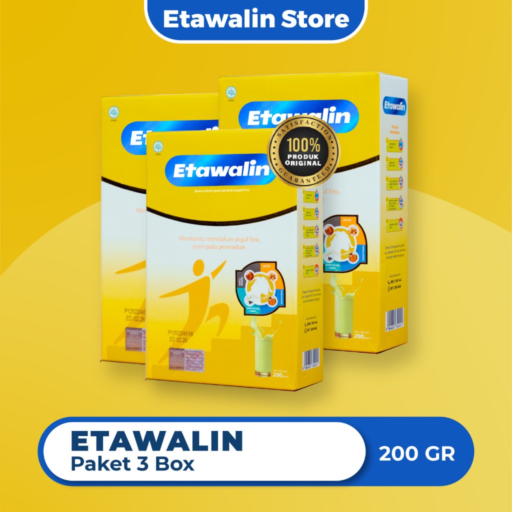 

Etawalin Original Susu Etawa Nyeri Sendi 3 Box