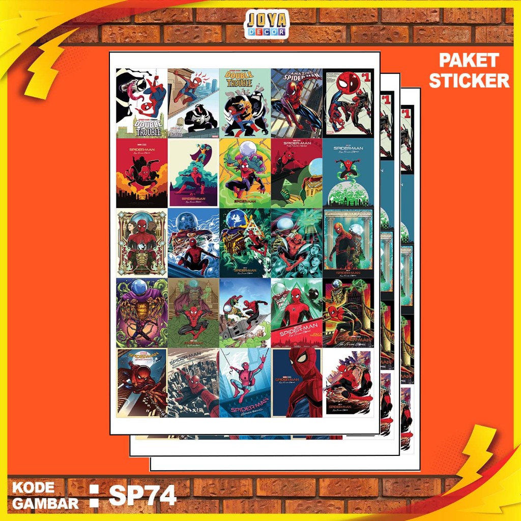 

GAMBAR STICKER SPIDER MAN6 / STIKER SPIDER MAN6 / PAKET STIKER SPIDER MAN6 PER 25 PCS / KODESP74