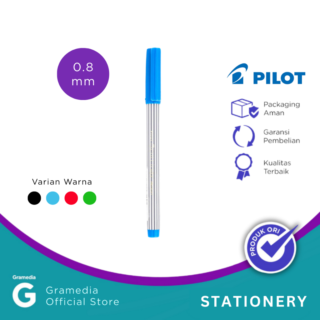 

Pilot Balliner - Pulpen Bl-5M Warna Biru