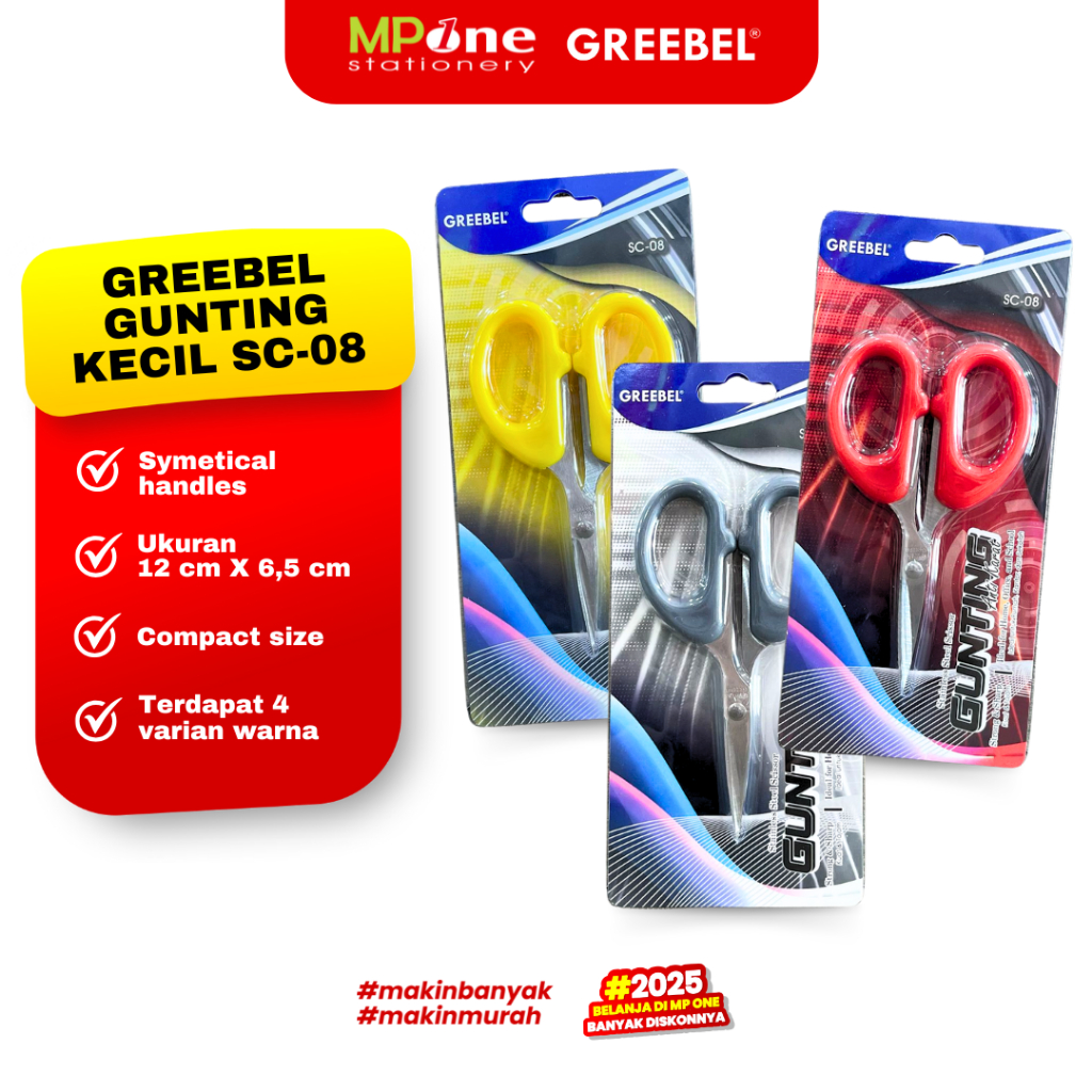 

(1 PCS) Greebel Gunting Kecil SC-08 / Pemotong Gunting Serbaguna Tajam / Gunting Kecil Stainlees Steel GREEBEL