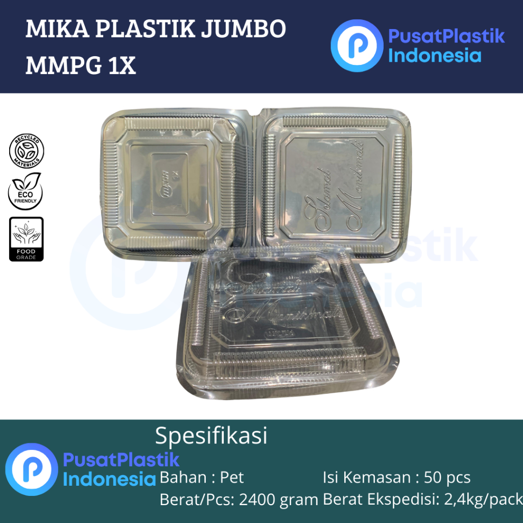 Mika Plastik Jumbo MMPG 1X | Mika Kue Makanan Ukuran 1X