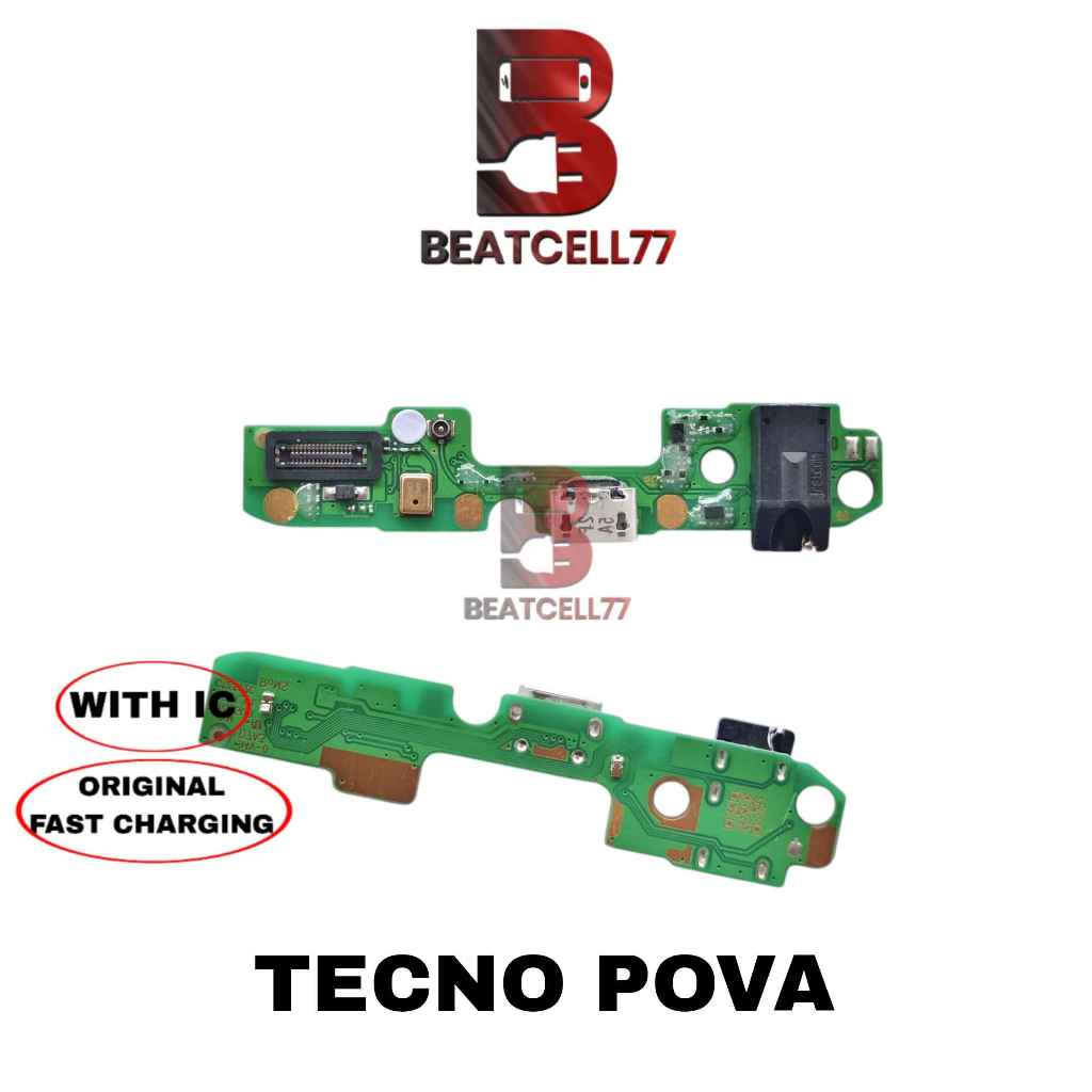 Konektor Charger Tecno Pova Papan Pcb