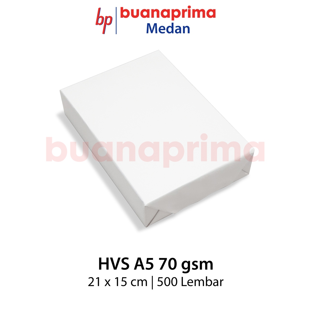

Kertas HVS A5 15 x 21 cm per rim