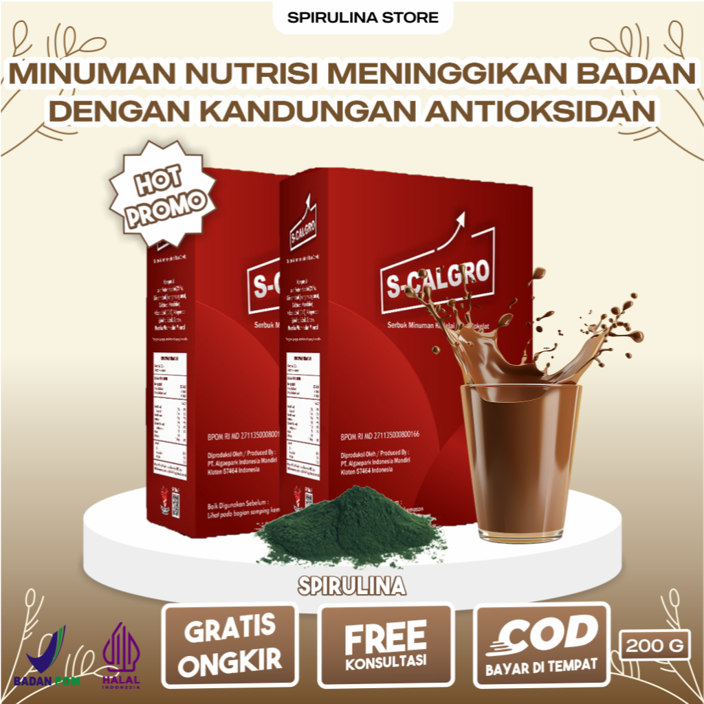 

Minuman Nutrisi Pertumbuhan Meningkatkan Tinggi Badan S-CALGRO Sumber Protein Kalsium Paket 2 Box