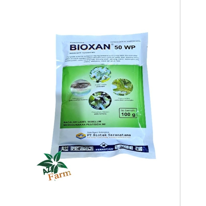 BIOXAN 100GR FUNGISIDA SIMOKSANIL 50WP PENGENDALI JAMUR