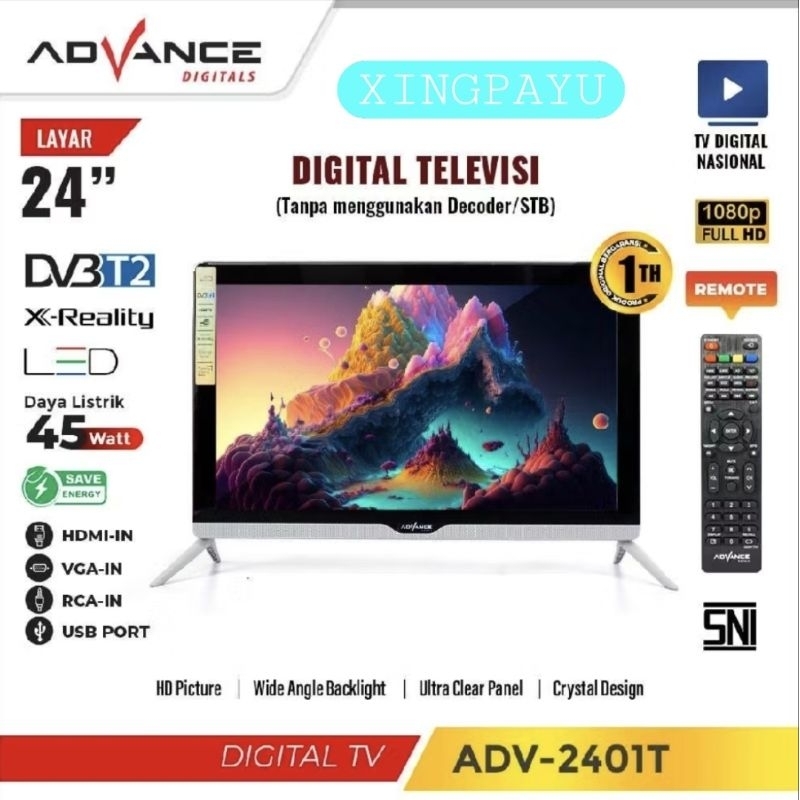 TV DIGITAL 24"inch  ADVANCE 240IT