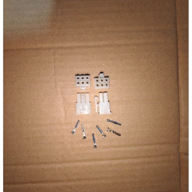 Soket 6pin + kawat Buat colok ke DU Frame / DU XY MS 01, untuk mesin Bordir komputer