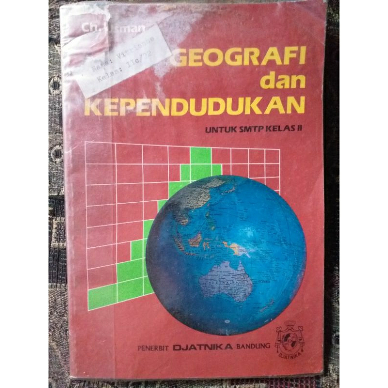 Buku Geografi dan Kependudukan untuk SMTP Kelas 2 oleh Ch. Usman