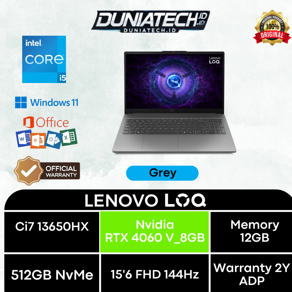 LENOVO LOQ AGID I7-13650HX 12GB 512SSD RTX4060-8GB 15,6"