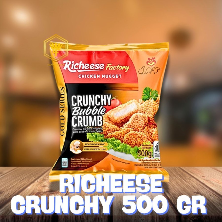 

RICHEESE NUGGET CRUNCHY BUBBLE 500 GR, 250 GR