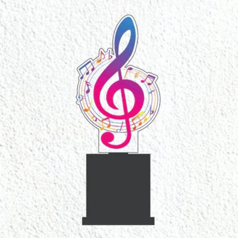 Piala Mic Piala Menyanyi Piala Nada Piala Musik Piala Musik Akrilik Custom