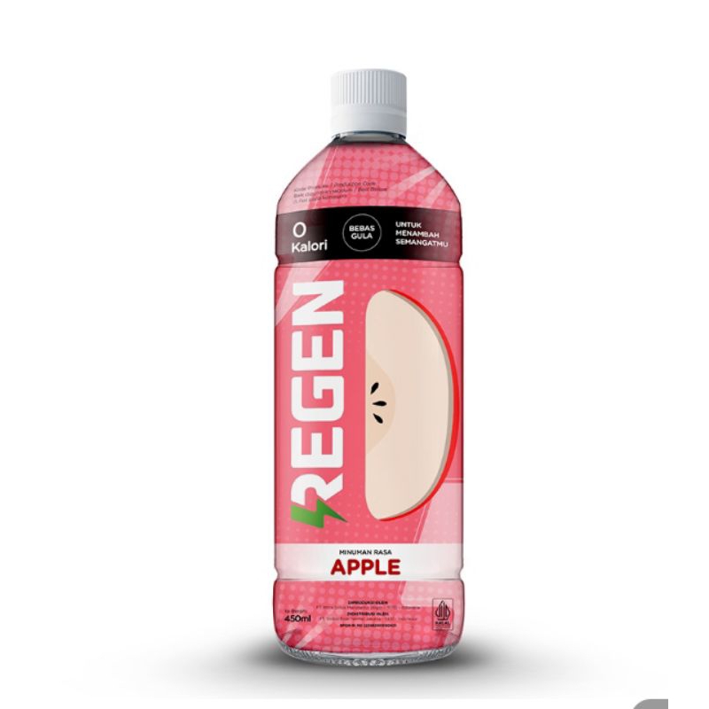 

Regen Minuman Sehat Bebas Gula Rasa Apel Botol 450 ml