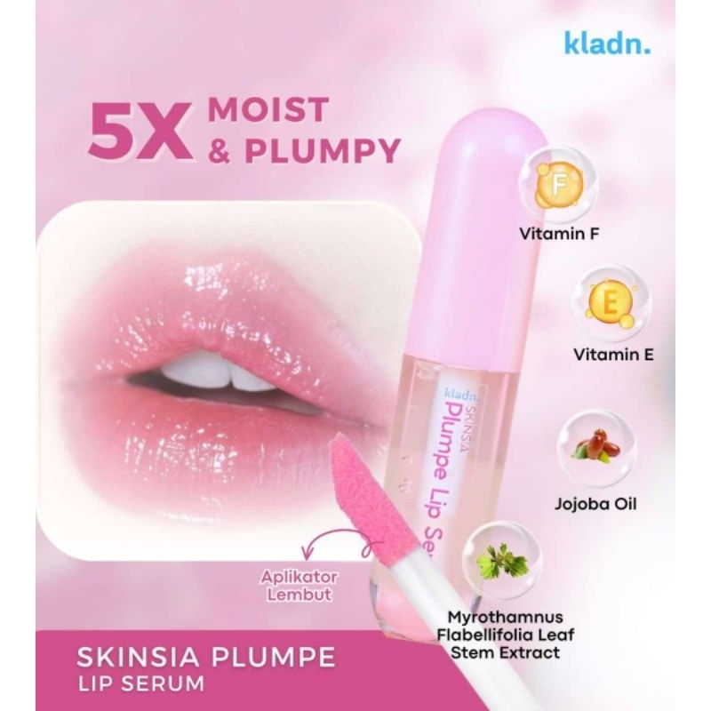 LIP SERUM KLADN MENUTRISI BIBIR KERING, BIBIR HITAM BPOM Halal ( tanpa pin)