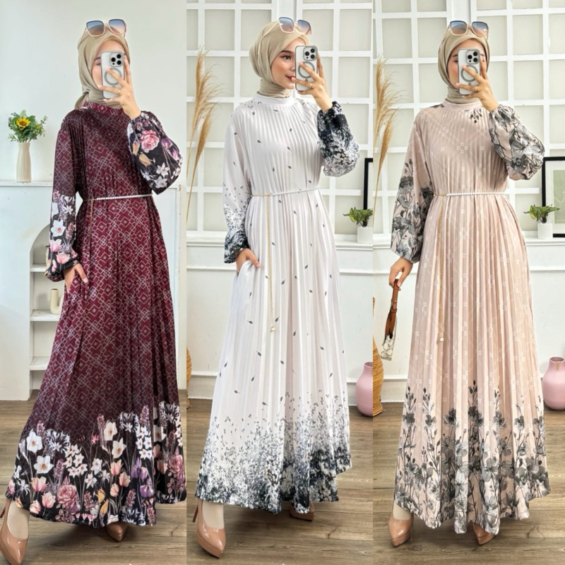 Dress Gamis Kodangan Wanita Bju Gamies Elegan Pakaian Gamiess Wannita Terbaru Ramadhan 2026 Gamis Ga