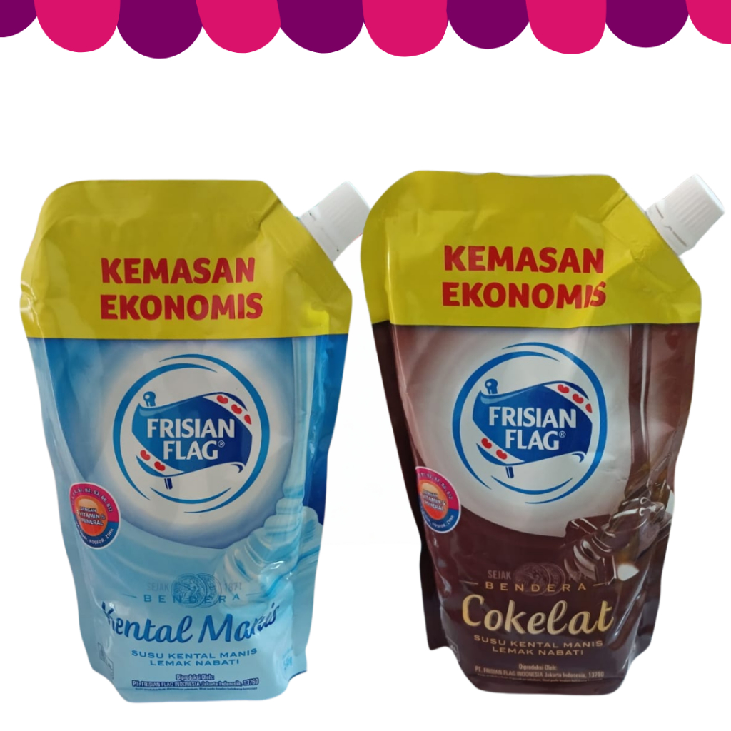 

Frisian Flag Kental Manis Kemasan Ekonomis Coklat dan Putih 545 gr