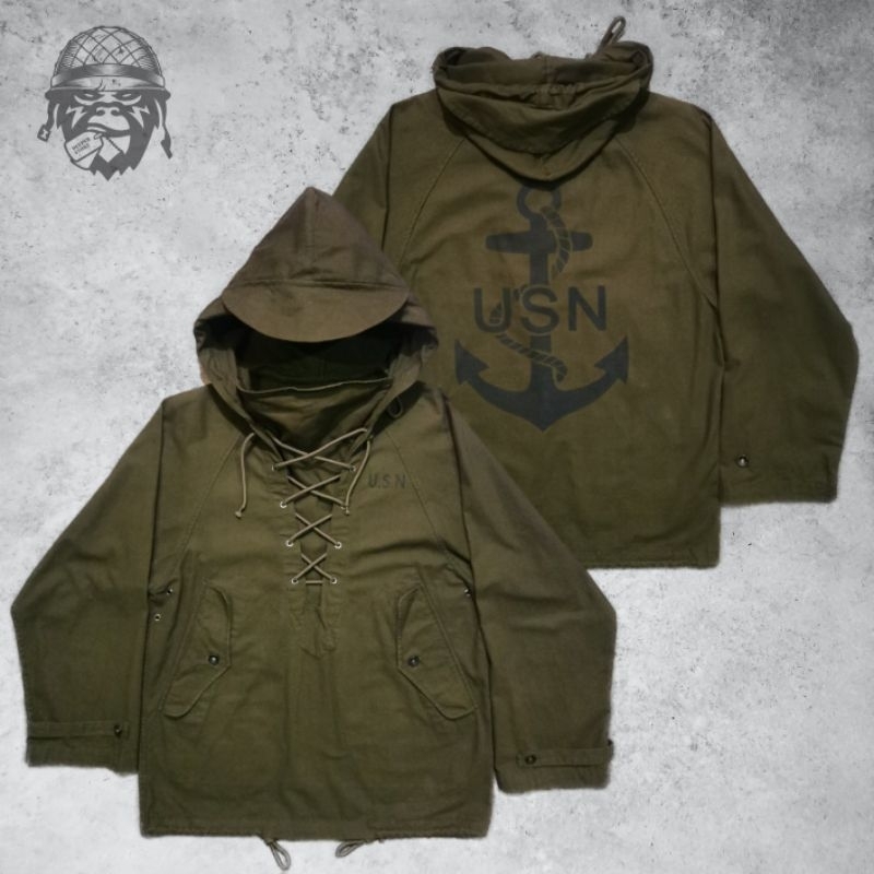 PARKA USN DECK ( ANORAK jacket ) / USN JACKET / US. NAVY JACKET MILITARY