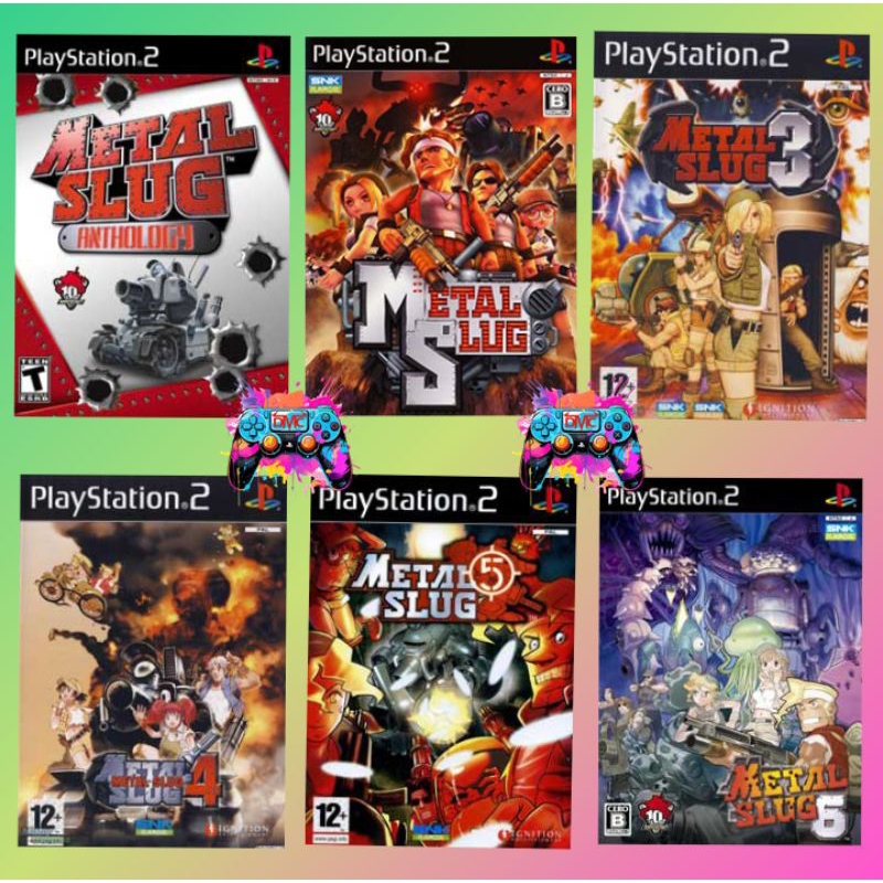 KASET PS 2 METAL SLUG 1,2,3,4,5,6 PS2