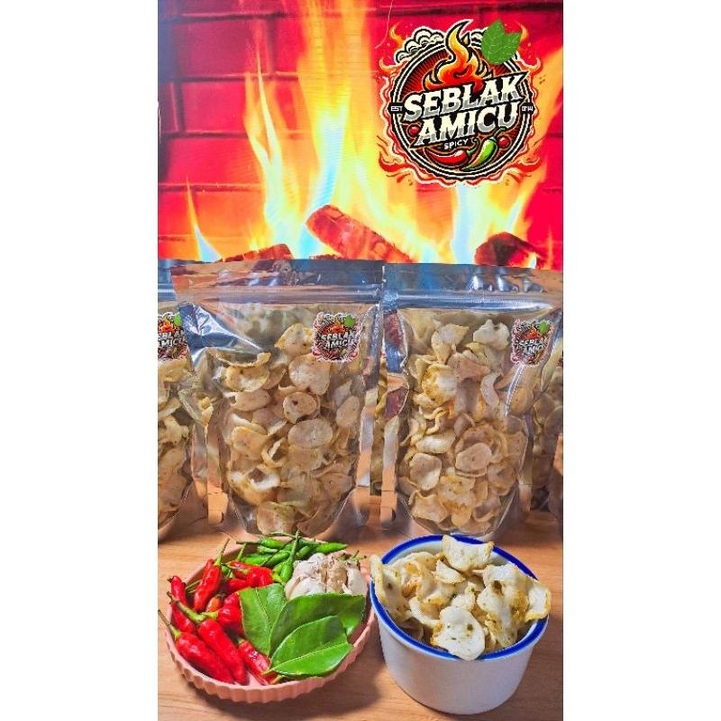 

Kerupuk Seblak AMICU | SEBLAK KERING GURIH PEDAS NIKMAT