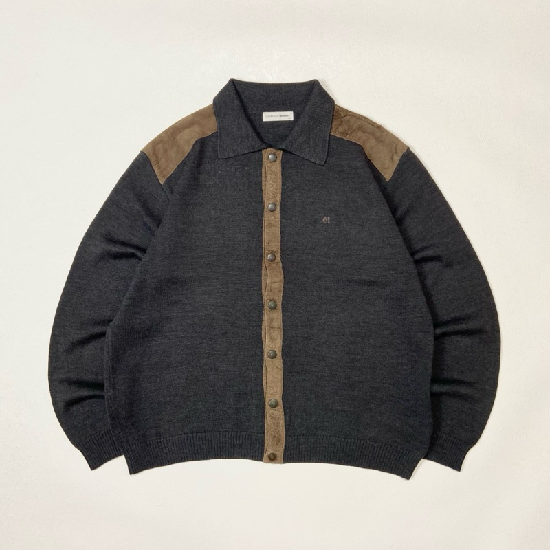 L | Cambridge Members Full Button Knit Sweater