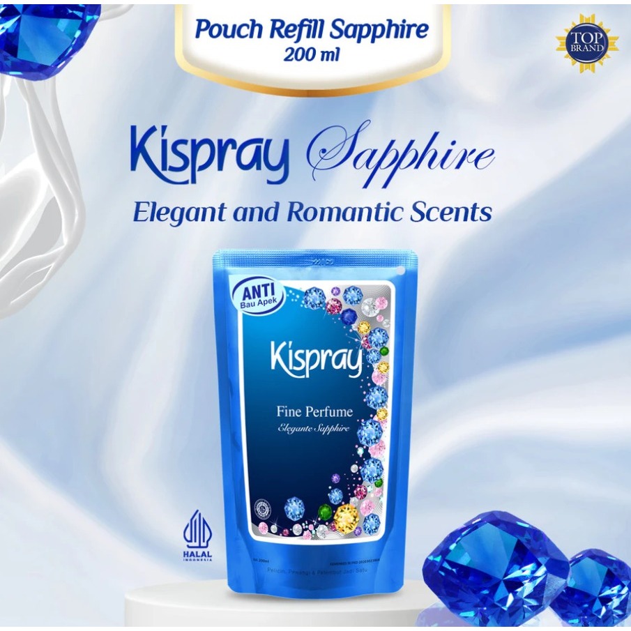 Kispray Pouch Refill Sapphire 200 ml