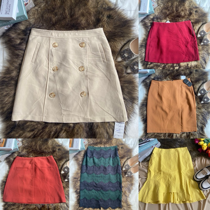 MINI SKIRT KOREAN STYLE / POLOS / ROK POLOS / ROK WARNA POLOS KOREAN STYLE PRELOVED