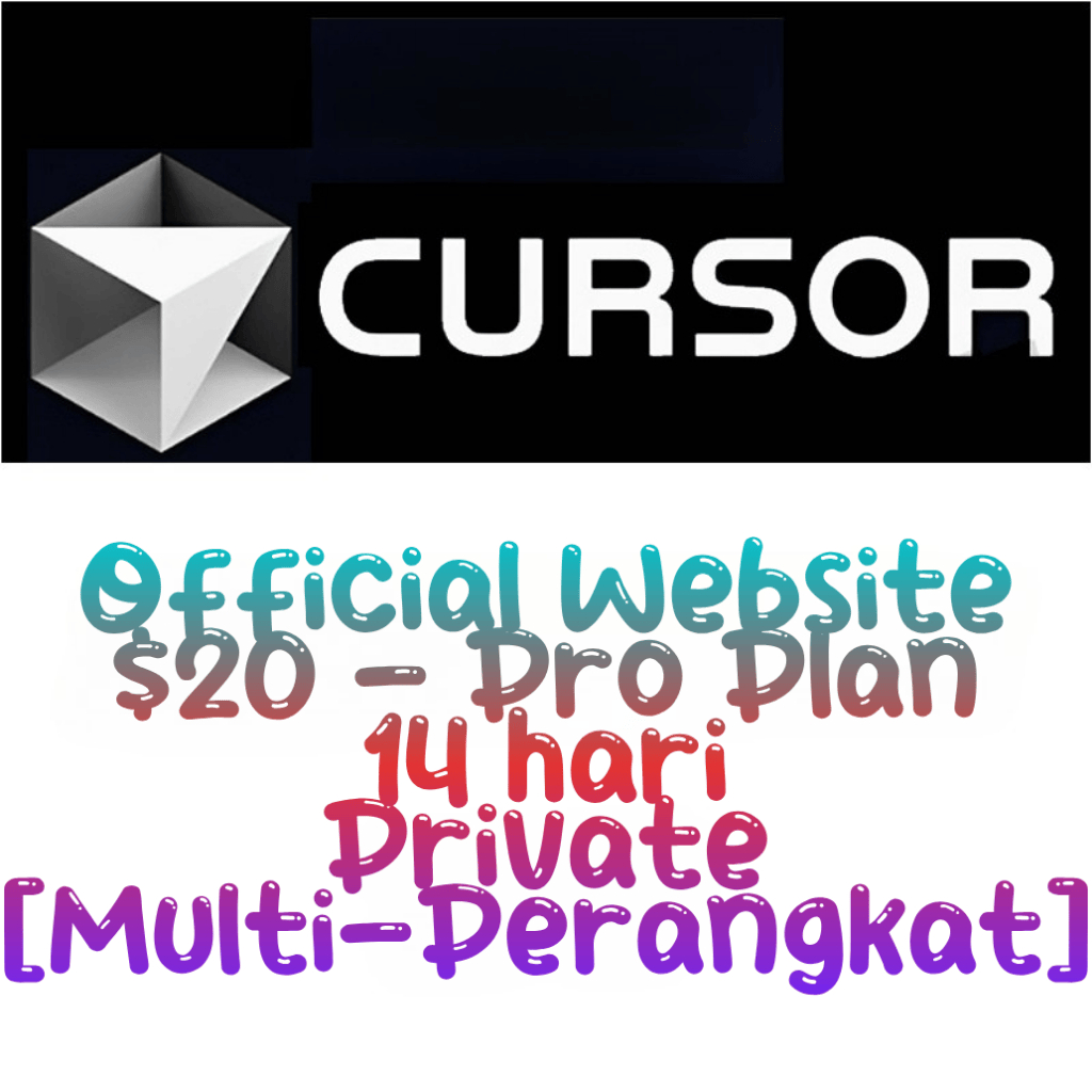 Langganan Harian Cursor Pro Premium 14 Hari - Akun VIP, Fitur AI Unlimited, Bantu Coding, Auto Compl