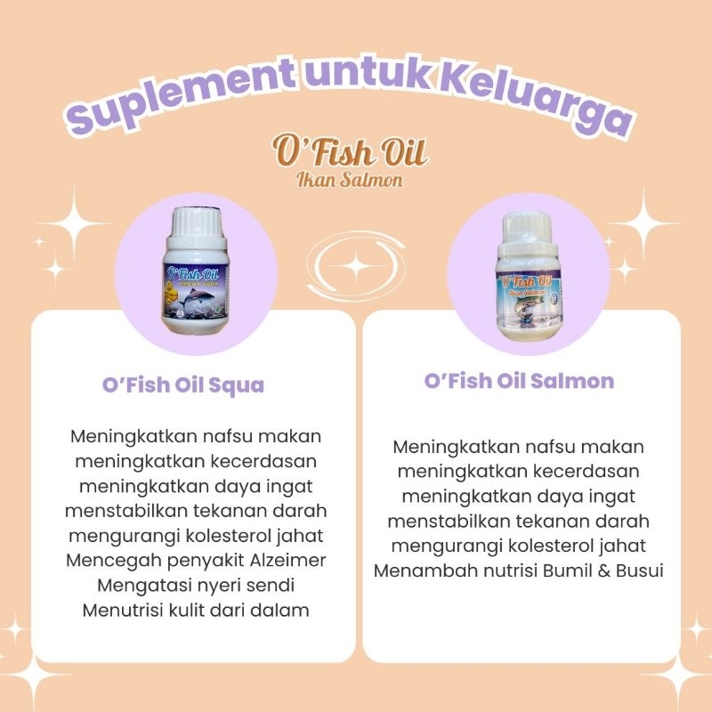 O'fish Oil Omega Squa dan O'fish Oil Salmon (Minyak Ikan) ASLI ORIGINAL 100%
