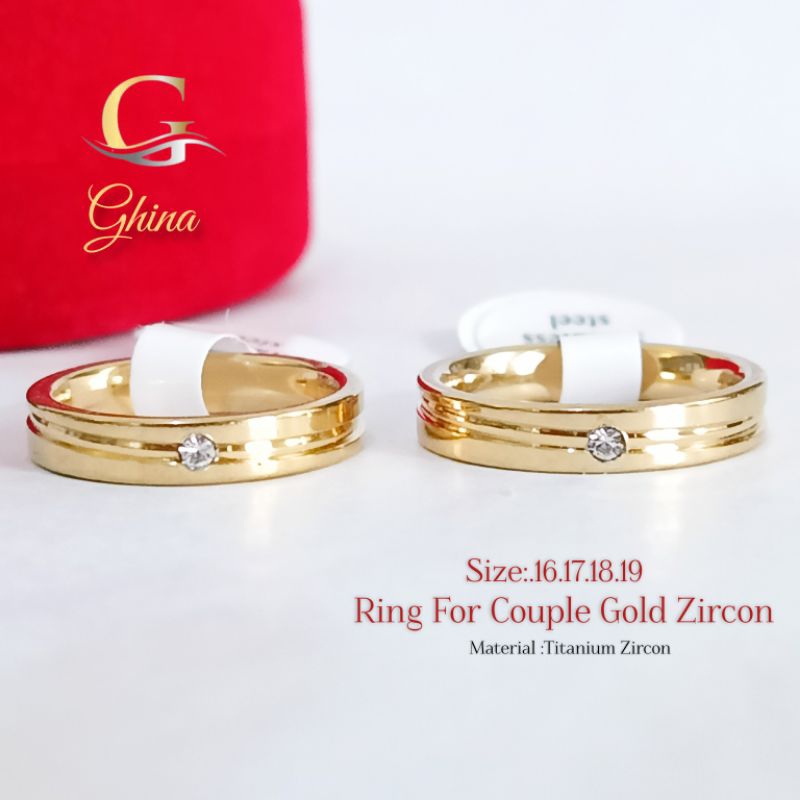flash sale cincin titanium couple anti karat ukir nama ring pria wanita cicin tunangan nikah