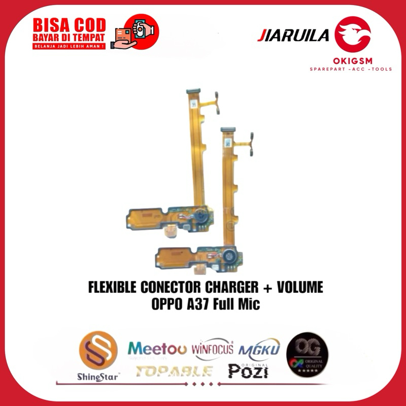 FLEXIBLE CONECTOR CHARGER + VOLUME OPPO A37
